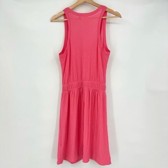 Nation LTD | Pima Cotton Tank Dress in Flamingo Pink S - Picture 4 of 11